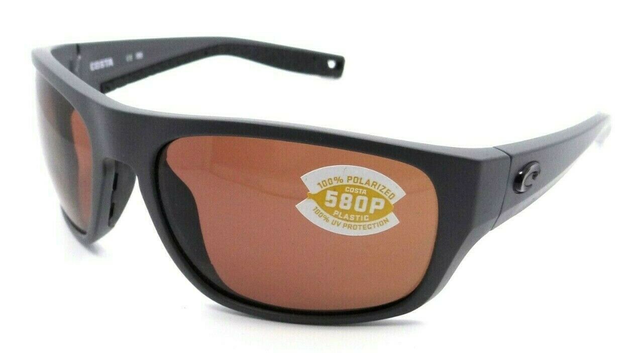 Costa Del Mar Sunglasses Tico 06S9036-0560 60-17-119 Matte Gray / Copper 580P-097963812580-classypw.com-1