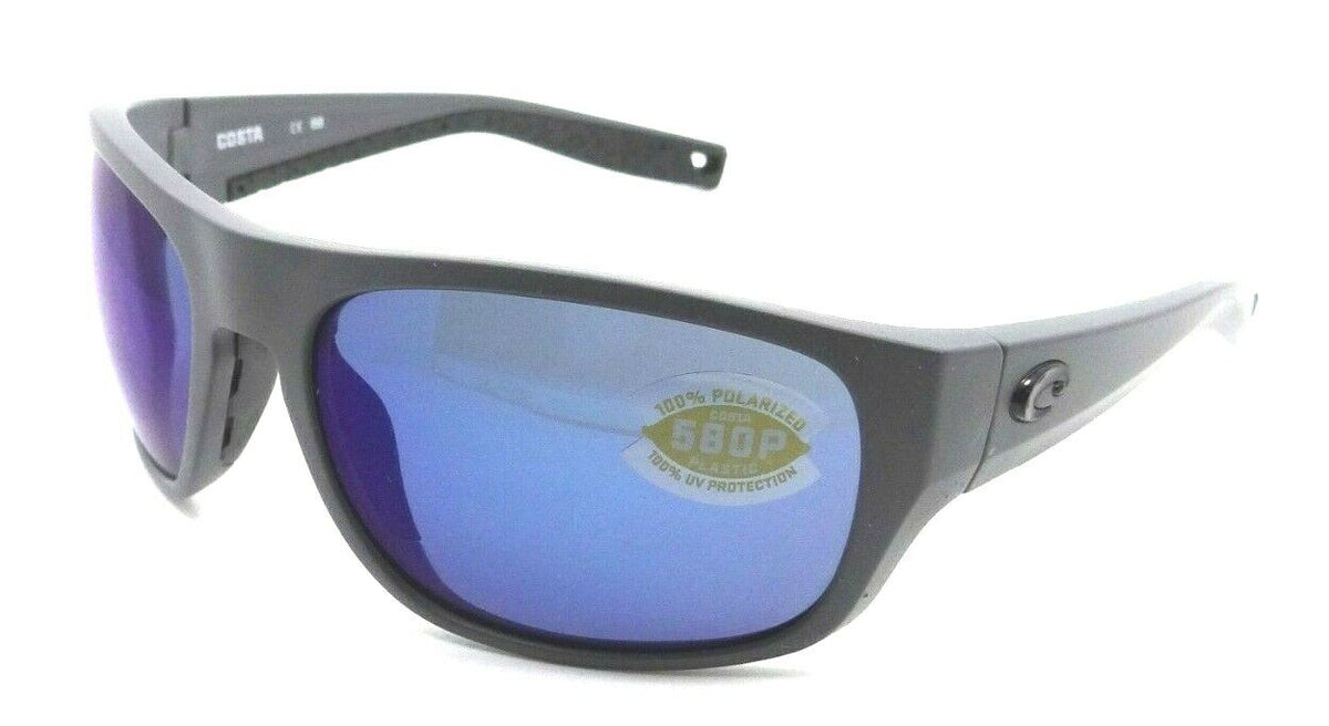 Costa Del Mar Sunglasses Tico 06S9036-1260 60-17-119 Matte Gray/Blue Mirror 580P-097963812573-classypw.com-1