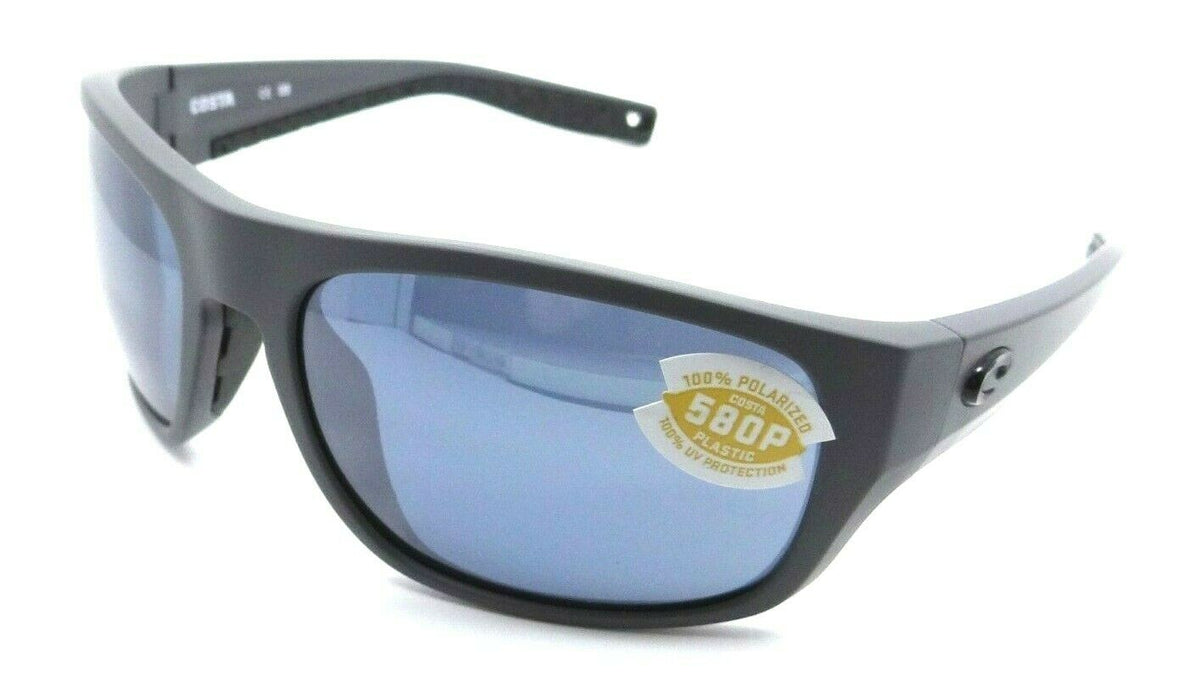 Costa Del Mar Sunglasses Tico 59-19-120 Matte Gray / Gray Silver Mirror 580P-097963812627-classypw.com-1