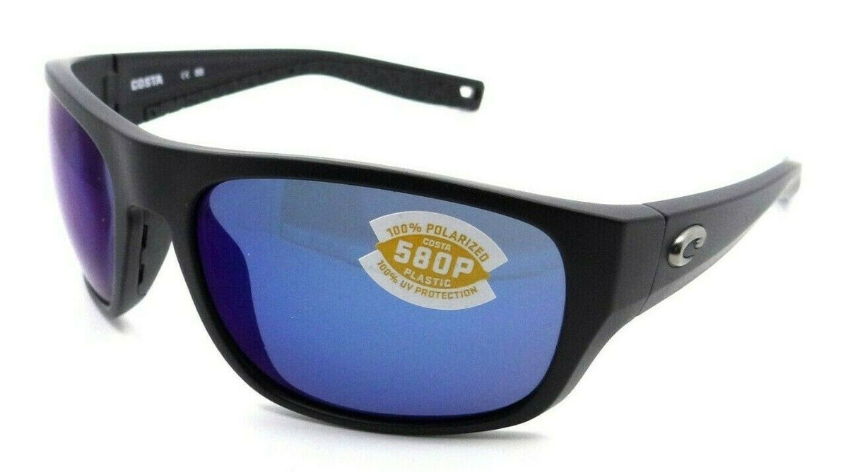 Costa Del Mar Sunglasses Tico 60-17-119 Matte Black / Blue Mirror 580P-097963812375-classypw.com-1