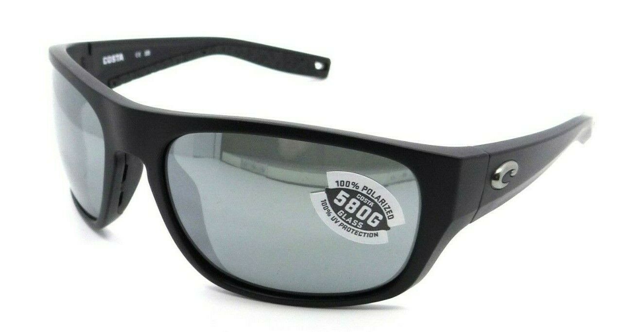 Costa Del Mar Sunglasses Tico 60-17-119 Matte Black / Gray Silver Mirror 580G-097963818629-classypw.com-1