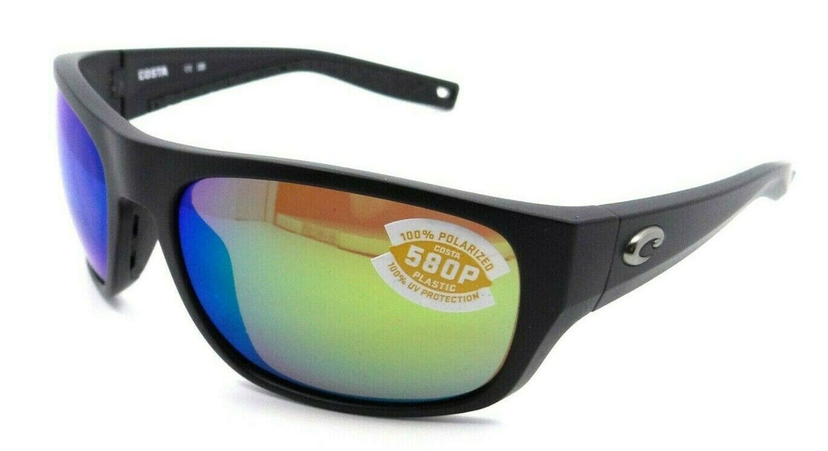 Costa Del Mar Sunglasses Tico 60-17-119 Matte Black / Green Mirror 580P-097963812399-classypw.com-1