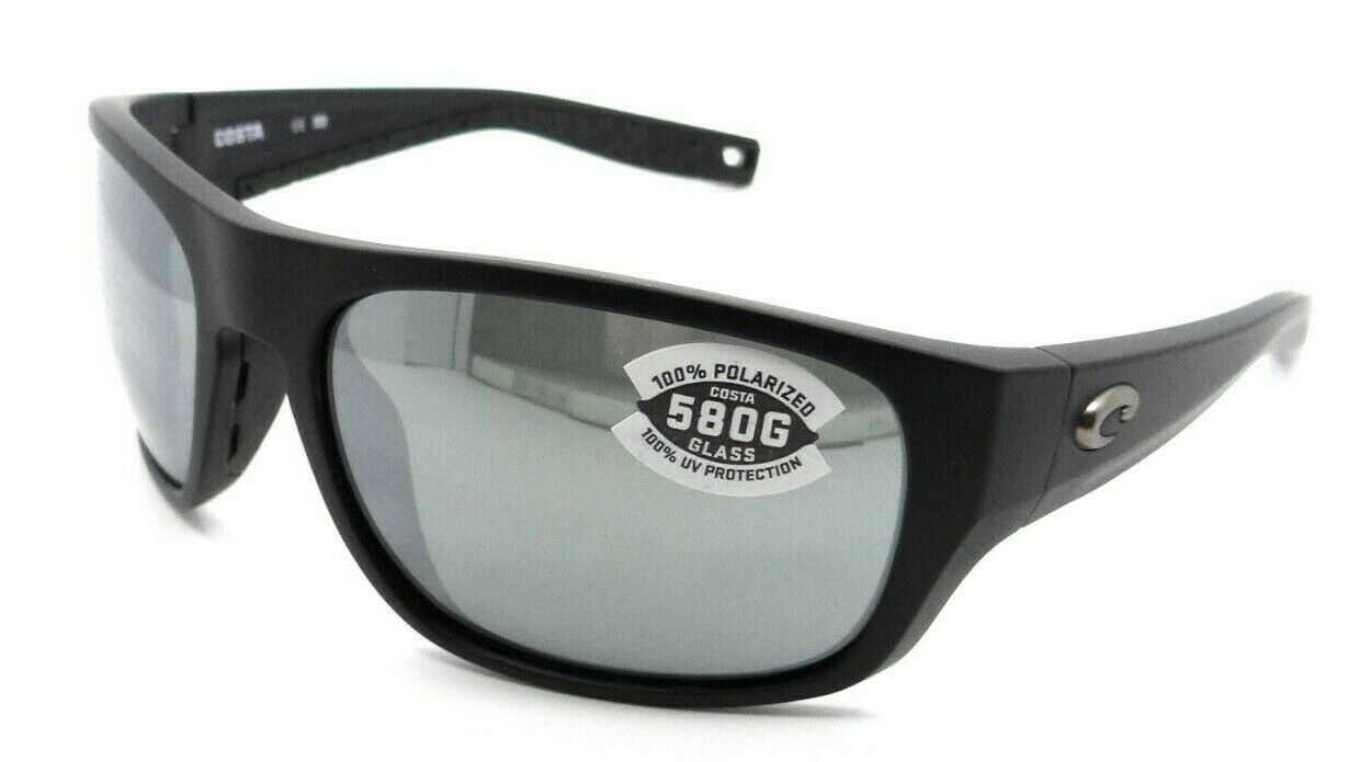 Costa Del Mar Sunglasses Tico TCO 11 Matte Black / Gray Silver Mirror 580G Glass-097963818629-classypw.com-1