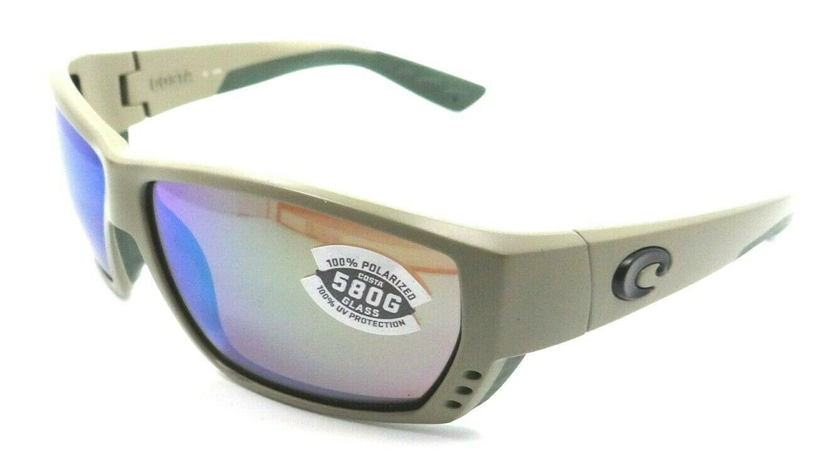 Costa Del Mar Sunglasses Tuna Alley 62-11-115 Matte Sand /Blue Mirror 580G Glass-0097963808668-classypw.com-1