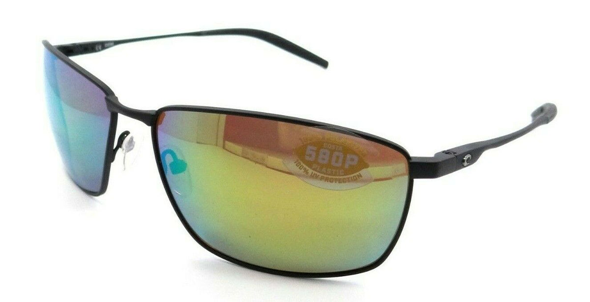 Costa Del Mar Sunglasses Turret 63-15-128 Matte Black / Green Mirror 580P-0097963809290-classypw.com-1