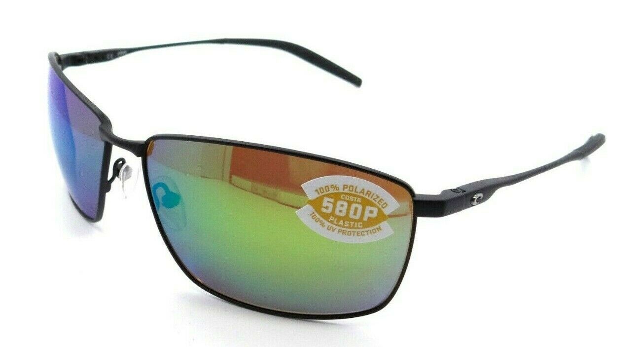 Costa Del Mar Sunglasses Turret TRT 11 OGMP Matte Black / Green Mirror 580P-0097963809290-classypw.com-1
