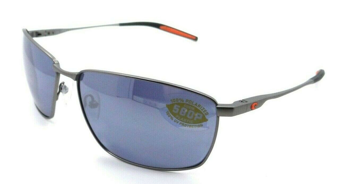 Costa Del Mar Sunglasses Turret TRT 228 Matte Silver / Gray Silver Mirror 580P-097963809245-classypw.com-1
