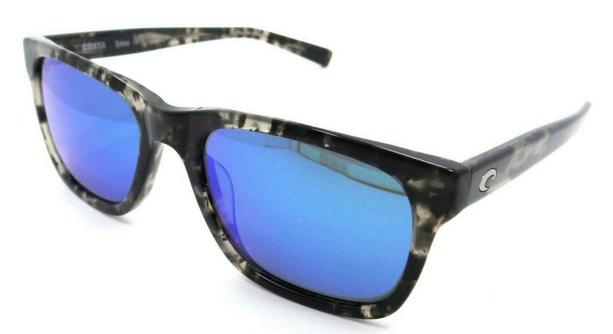 Costa Del Mar Sunglasses Tybee 55-19-140 Shiny Black Kelp / Blue Mirror 580G-0097963838528-classypw.com-1