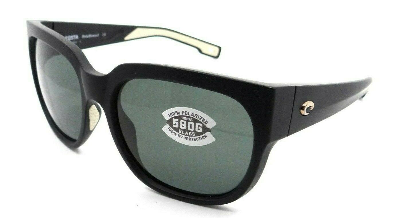 Costa Del Mar Sunglasses Waterwoman 2 II 58-18-132 Matte Black / Gray 580G Glass-097963845144-classypw.com-1