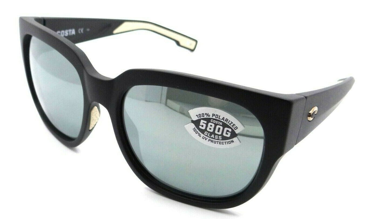 Costa Del Mar Sunglasses Waterwoman 2 II Matte Black / Gray Silver Mirror 580G-097963845151-classypw.com-1