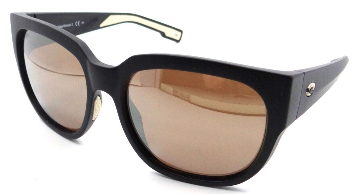 Costa Del Mar Sunglasses Waterwoman 2 Matte Black / Copper Silver Mirror 580G