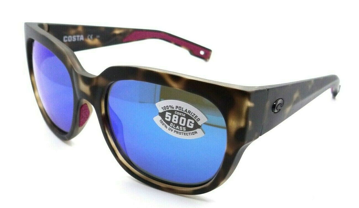 Costa Del Mar Sunglasses Waterwoman Matte Shadow Tortoise / Blue Mirror 580G-097963818759-classypw.com-1