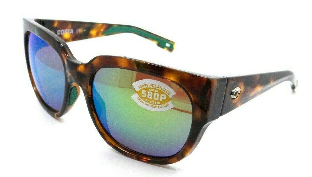 Costa Del Mar Sunglasses Waterwoman Shiny Palm Tortoise / Green Mirror 580P-097963812757-classypw.com-1