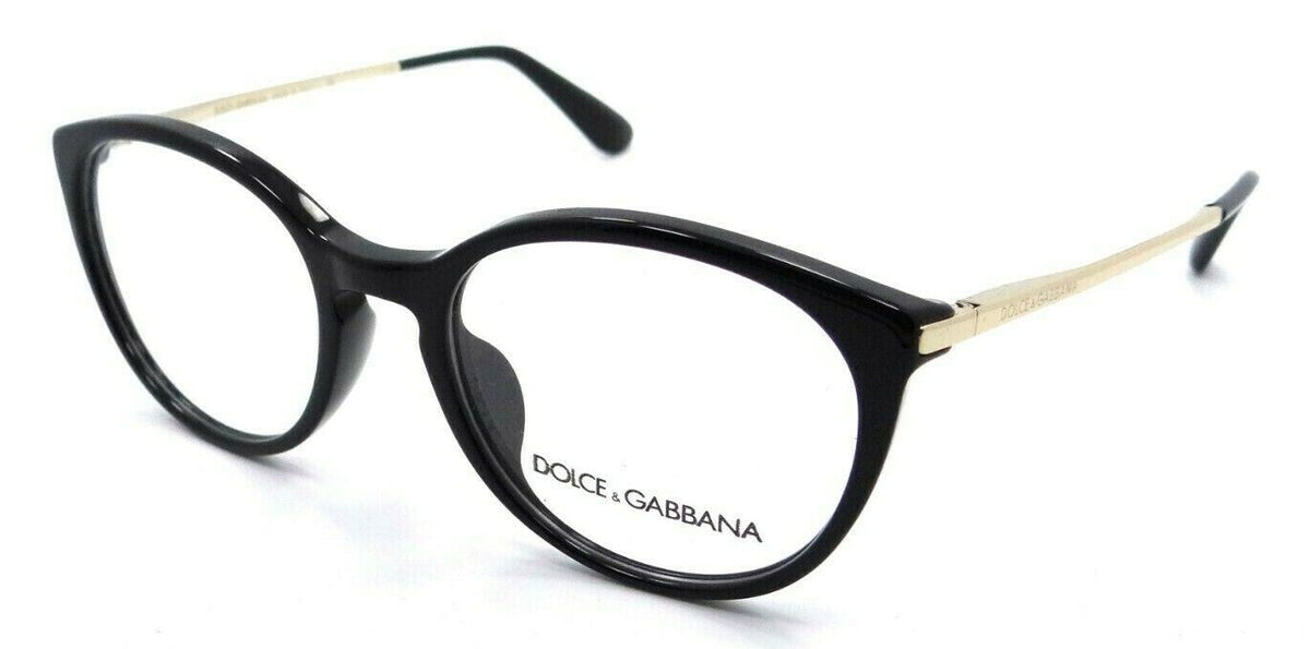 Dolce &amp; Gabbana Eyeglasses Frames DG 3242F 501 50-18-145 Black / Gold Asian Fit-8053672501780-classypw.com-1