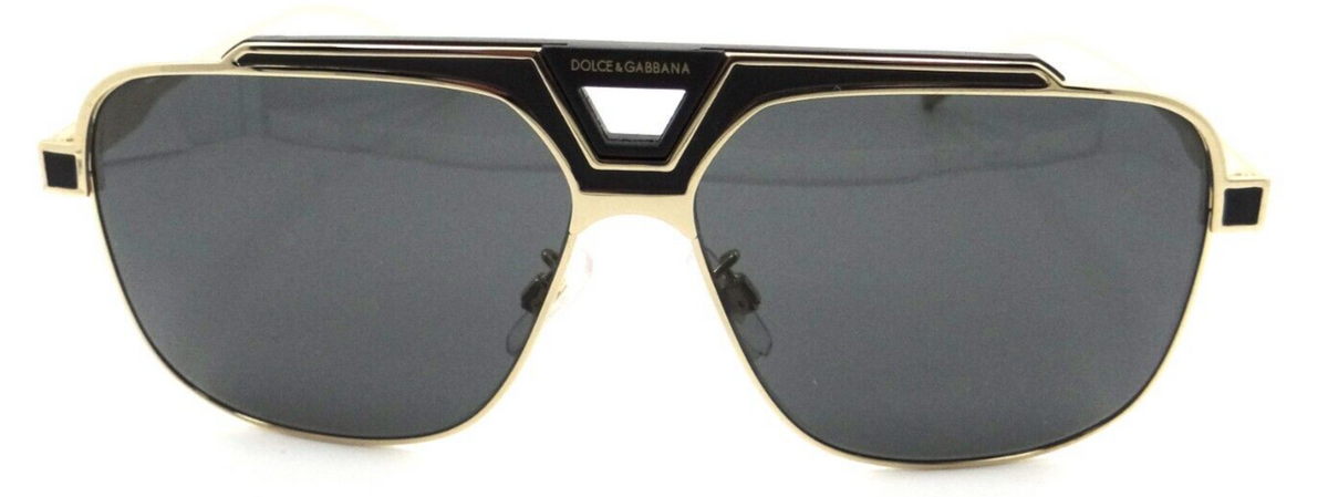 Dolce &amp; Gabbana Sunglasses DG 2256 1334/87 62-19-150 Gold Matte Black /Dark Grey