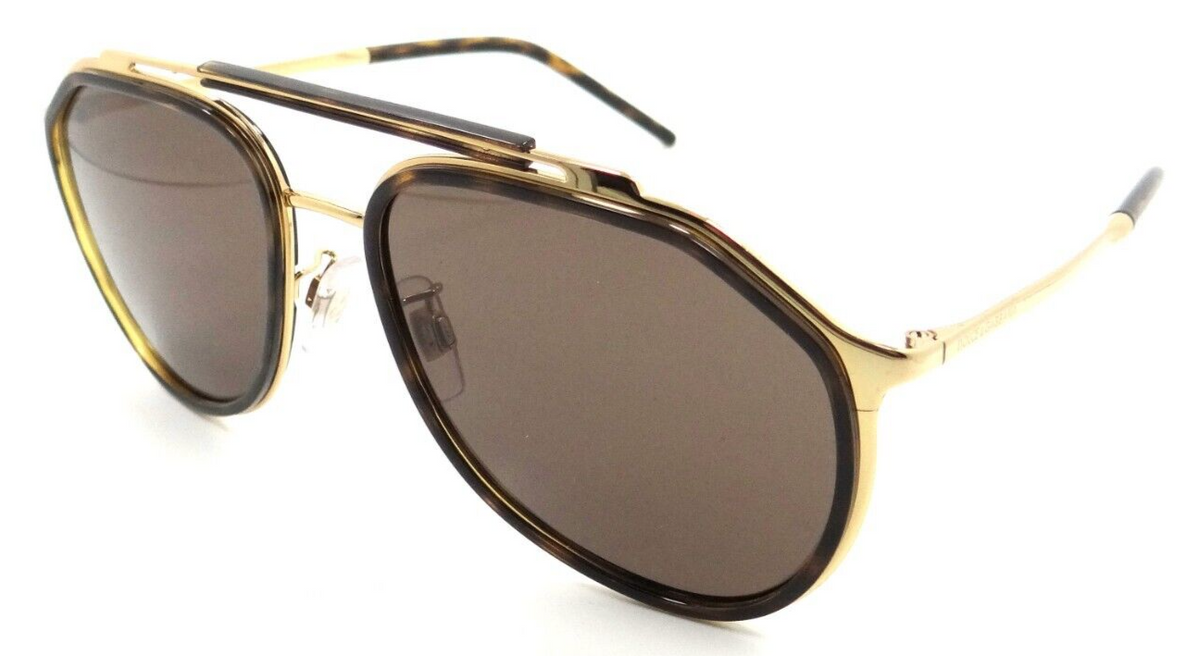 Dolce &amp; Gabbana Sunglasses DG 2277 02/73 57-18-140 Gold Havana / Dark Brown