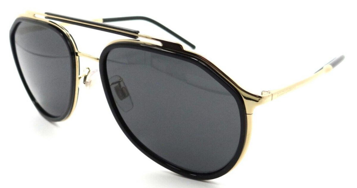 Dolce &amp; Gabbana Sunglasses DG 2277 02/87 57-18-140 Gold Black / Dark Grey
