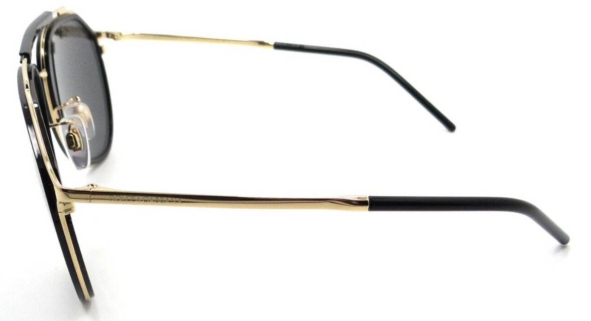 Dolce &amp; Gabbana Sunglasses DG 2277 02/87 57-18-140 Gold Black / Dark Grey