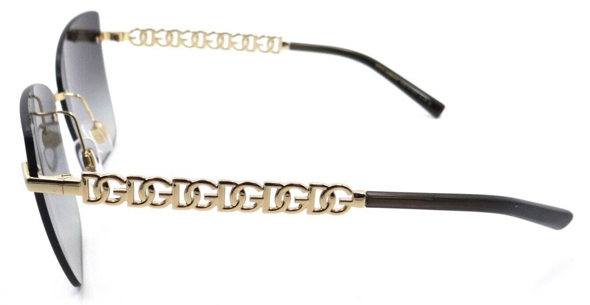 Dolce &amp; Gabbana Sunglasses DG 2289 02/8G 59-14-140 Gold - Black / Grey Gradient