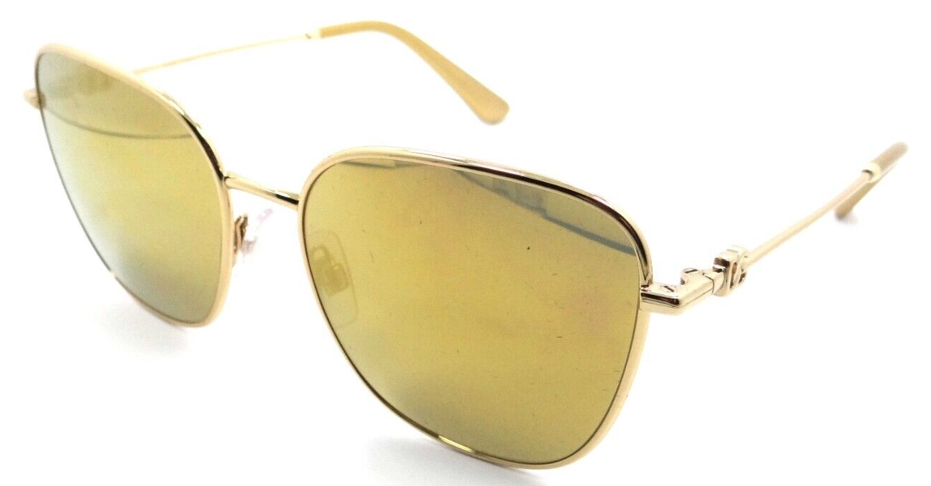 Dolce & Gabbana Sunglasses DG 2293 02/7P 56-17-145 Gold / Brown Mirror Gold
