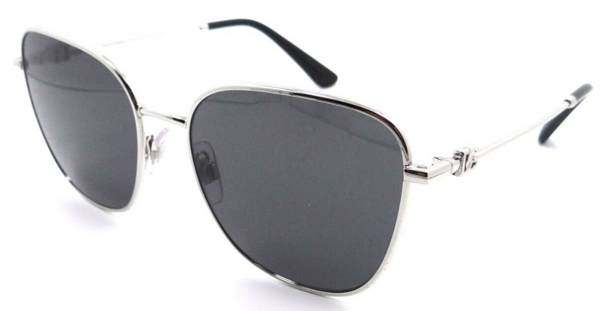 Dolce &amp; Gabbana Sunglasses DG 2293 05/87 56-17-145 Silver / Dark Grey Italy