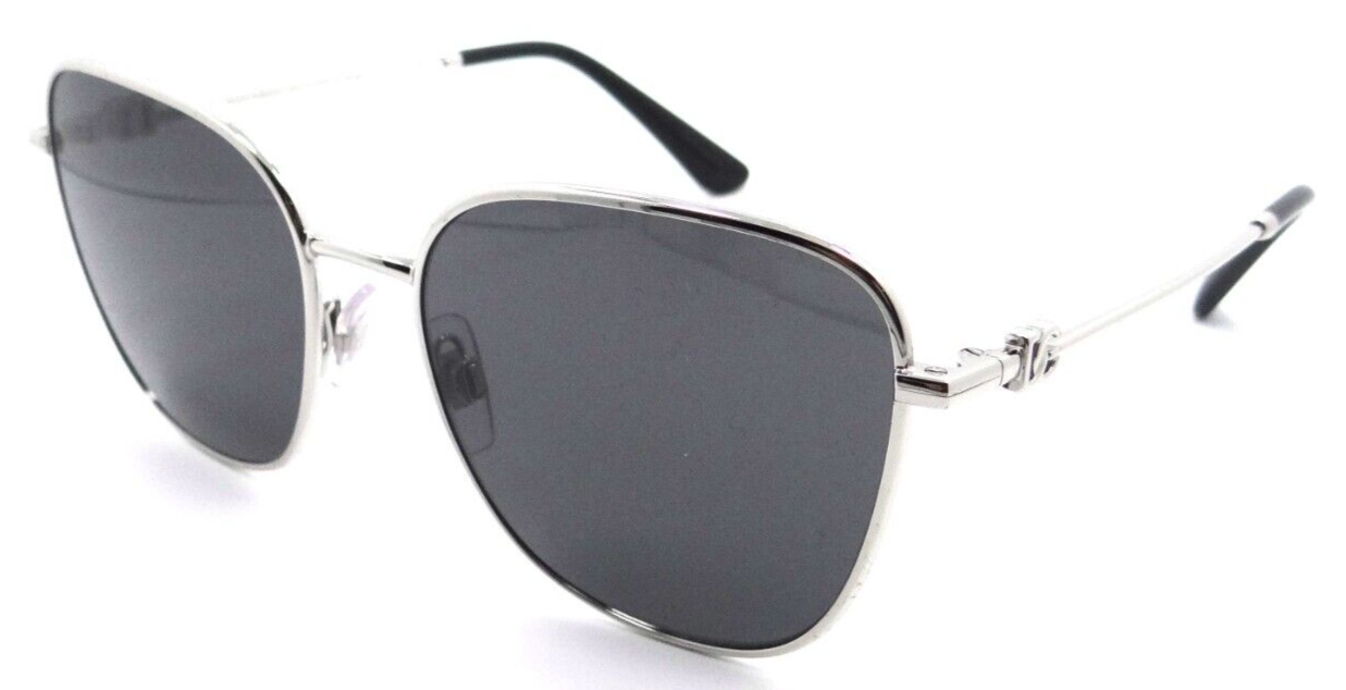 Dolce & Gabbana Sunglasses DG 2293 05/87 56-17-145 Silver / Dark Grey Italy