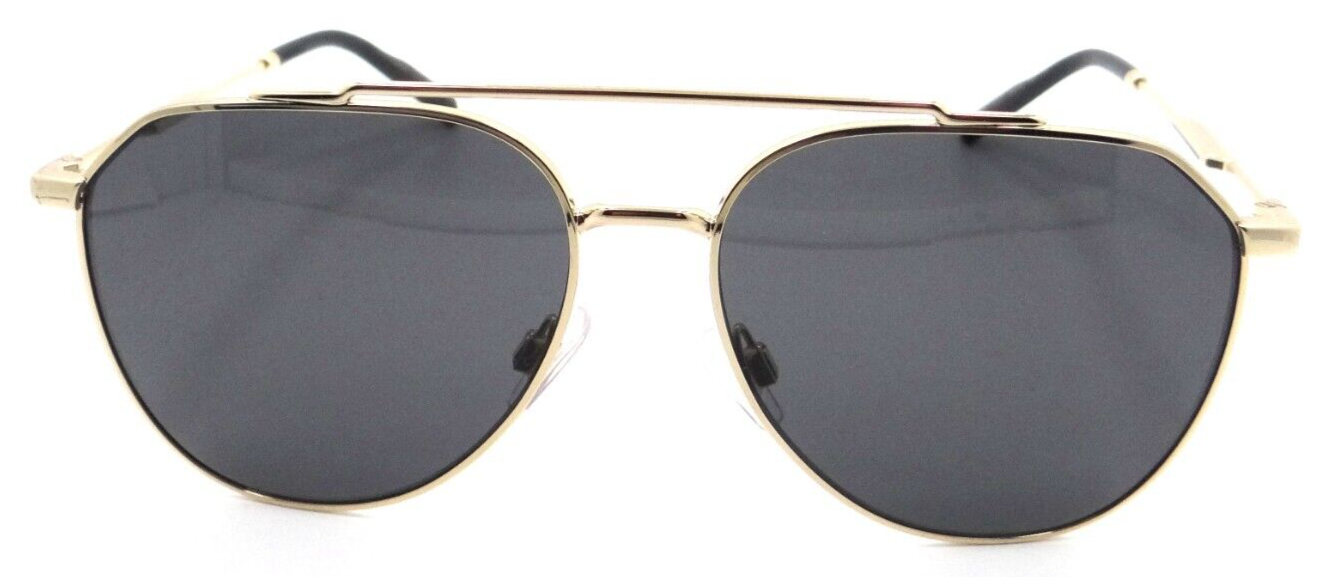 Dolce & Gabbana Sunglasses DG 2296 02/87 58-15-145 Gold / Dark Grey Italy