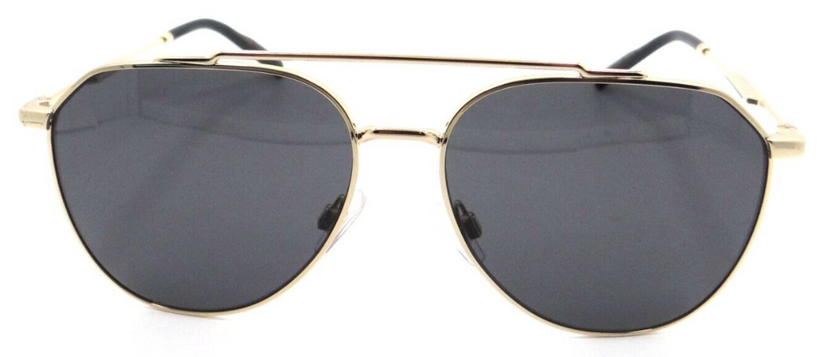 Dolce &amp; Gabbana Sunglasses DG 2296 02/87 58-15-145 Gold / Dark Grey Italy
