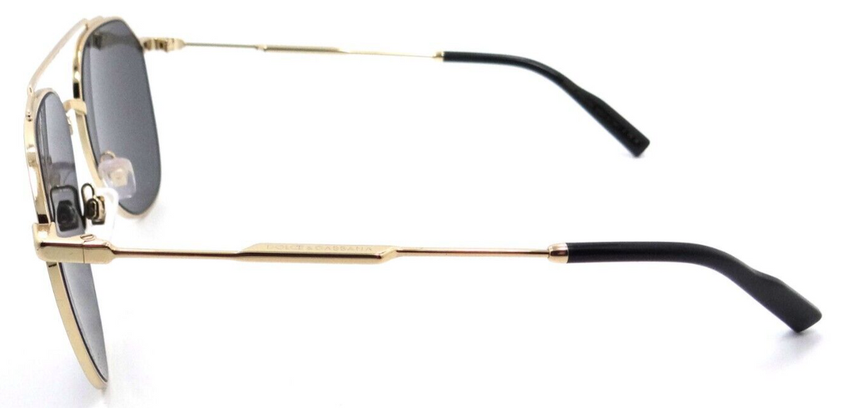 Dolce &amp; Gabbana Sunglasses DG 2296 02/87 58-15-145 Gold / Dark Grey Italy