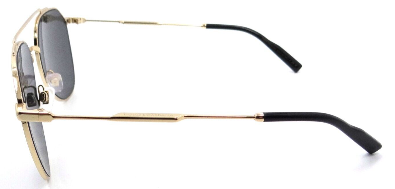 Dolce & Gabbana Sunglasses DG 2296 02/87 58-15-145 Gold / Dark Grey Italy