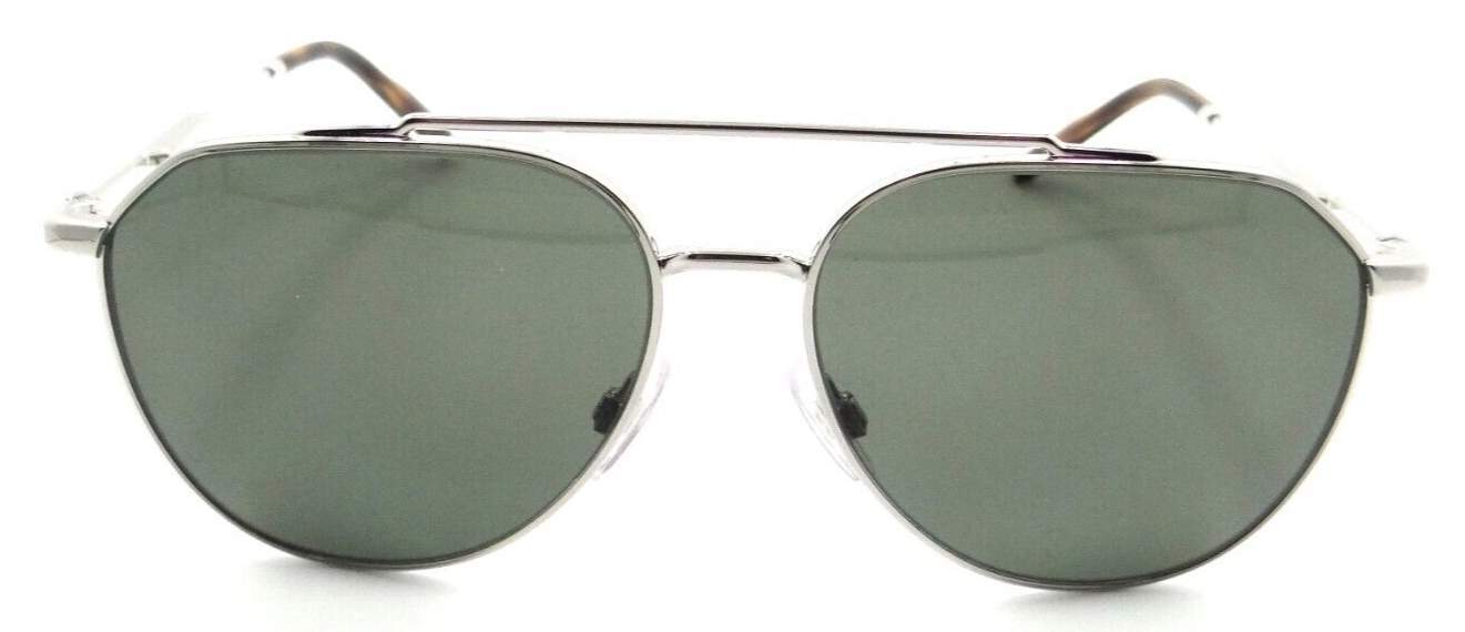 Dolce & Gabbana Sunglasses DG 2296 05/9A 58-15-145 Silver / Dark Green Polarized