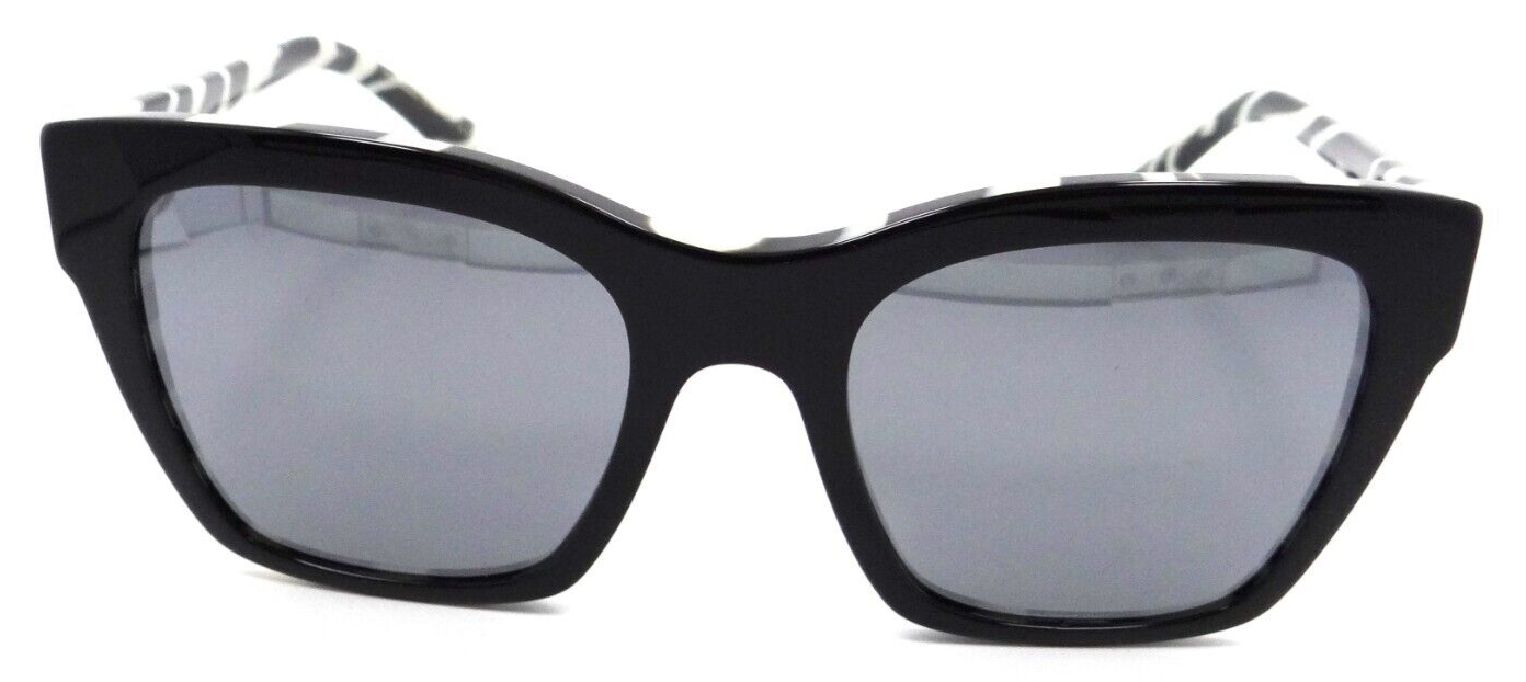 Dolce & Gabbana Sunglasses DG 4384 3372/6G 53-20-145 Black on Zebra /Grey Mirror