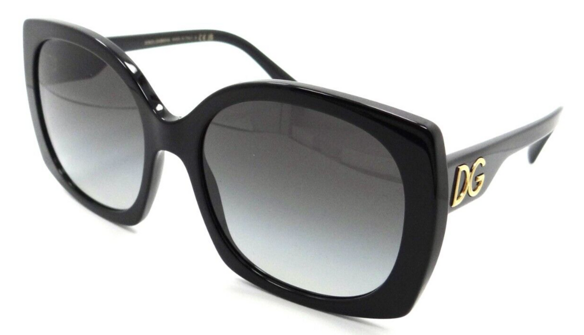 Dolce &amp; Gabbana Sunglasses DG 4385 501/8G 58-18-145 Black / Lt Grey Gradient Blk