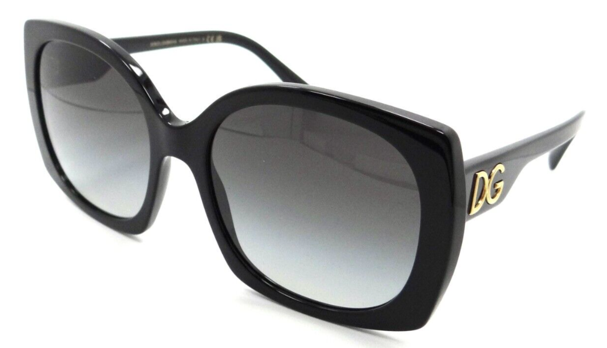 Dolce & Gabbana Sunglasses DG 4385 501/8G 58-18-145 Black / Lt Grey Gradient Blk
