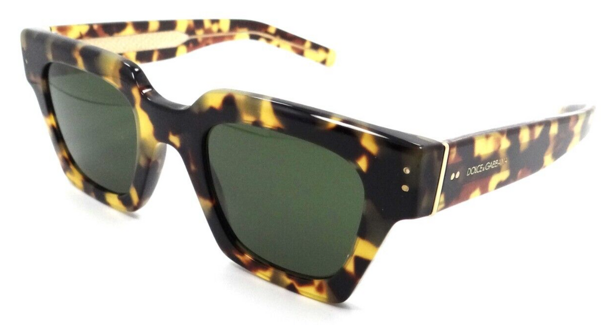 Dolce &amp; Gabbana Sunglasses DG 4413 3375/52 48-23-145 Yellow Havana / Green Italy