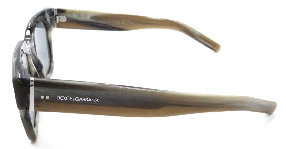 Dolce &amp; Gabbana Sunglasses DG 4413 3390/87 48-23-145 Striped Grey Horn/ Lt Grey