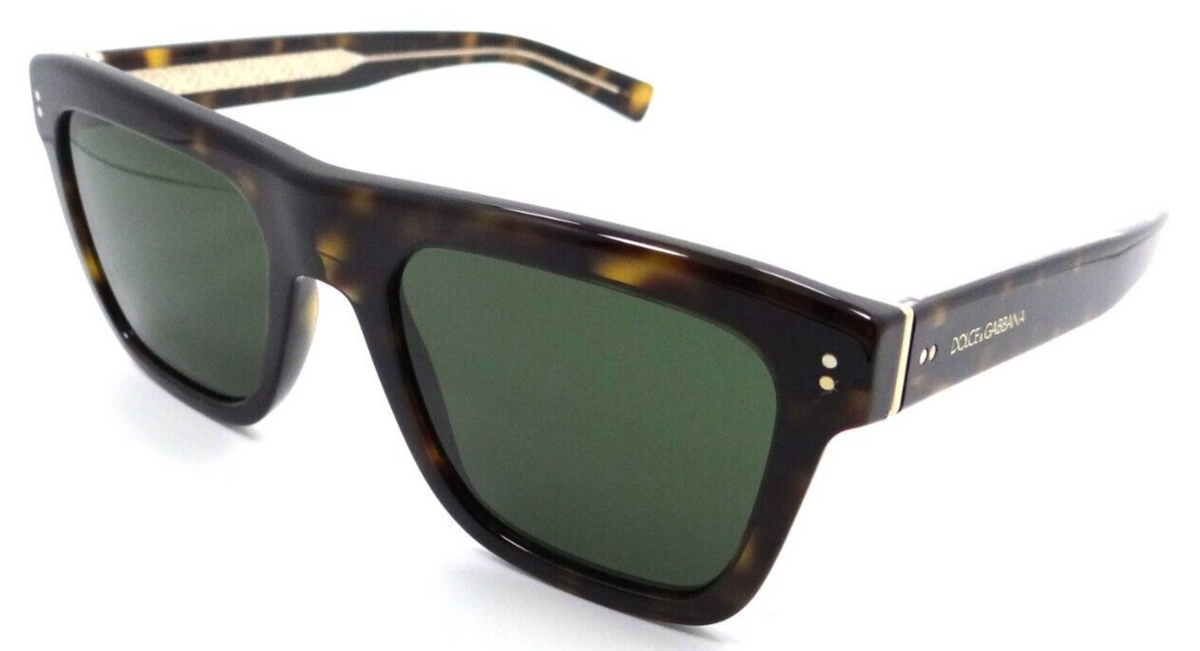 Dolce &amp; Gabbana Sunglasses DG 4420 502/71 52-20-145 Havana / Dark Green Italy