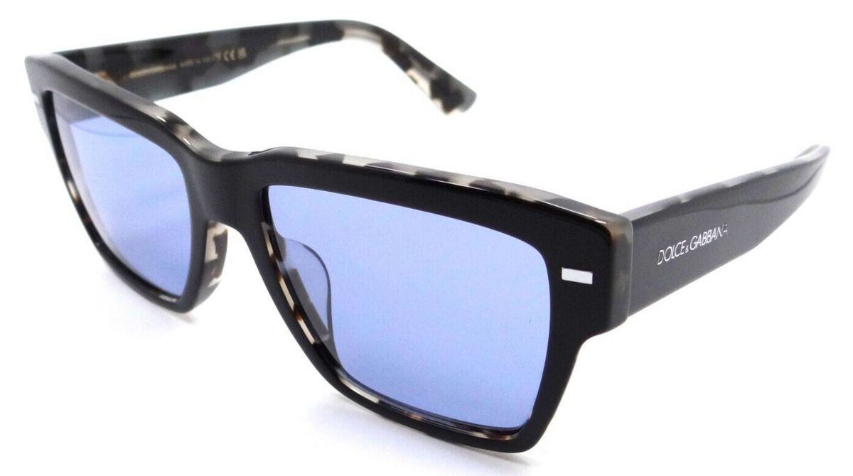 Dolce &amp; Gabbana Sunglasses DG 4431F 3403/1U 55-18-145 Black On Grey Havana /Blue