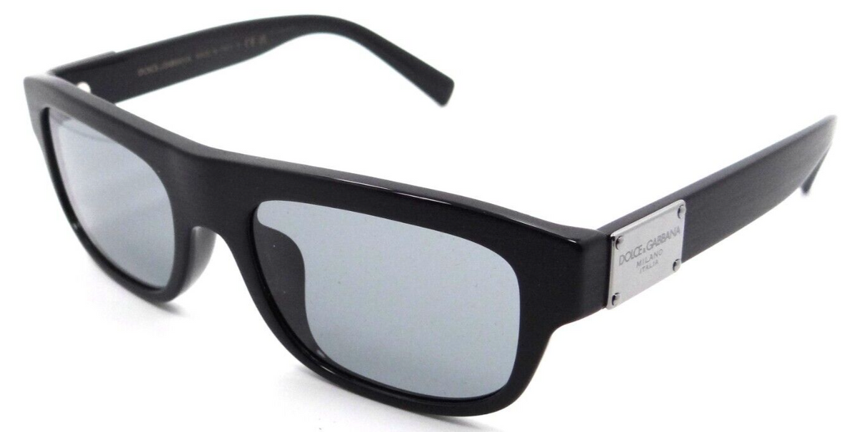 Dolce &amp; Gabbana Sunglasses DG 4432F 2820/87 52-18-145 Brushed Black / Dark Grey