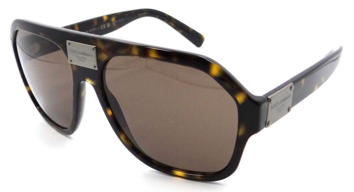 Dolce &amp; Gabbana Sunglasses DG 4433 502/73 58-16-145 Havana / Dark Brown Italy