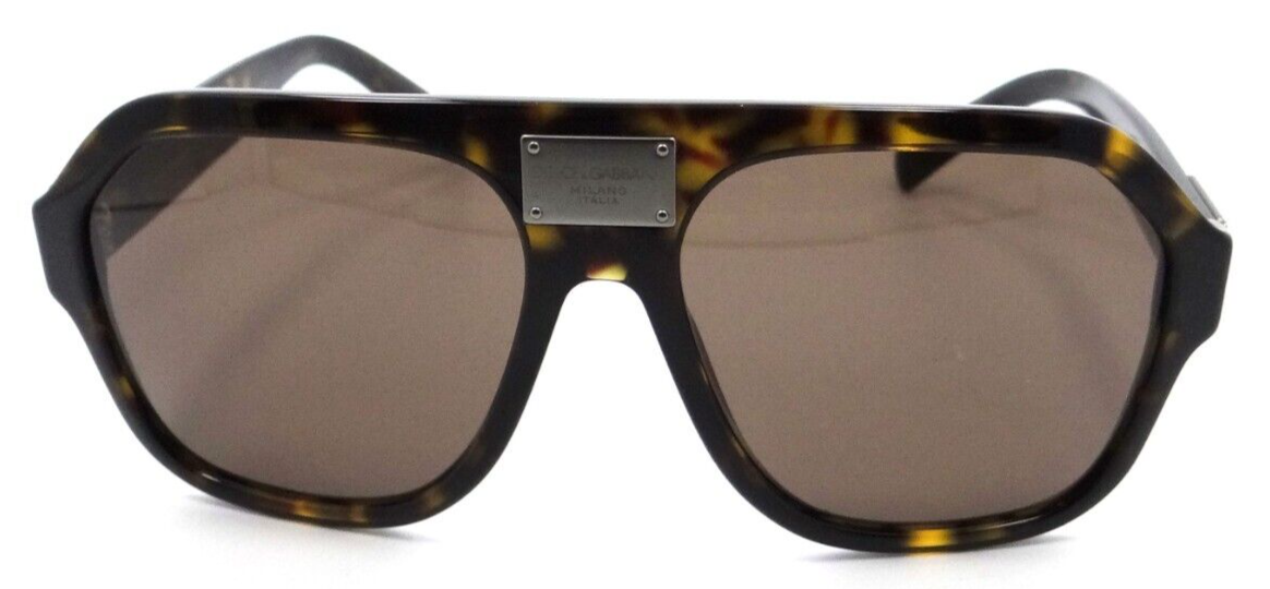 Dolce &amp; Gabbana Sunglasses DG 4433 502/73 58-16-145 Havana / Dark Brown Italy