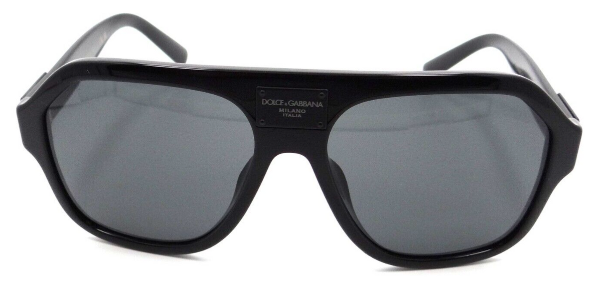 Dolce &amp; Gabbana Sunglasses DG 4433F 501/87 58-16-145 Black / Dark Grey Italy