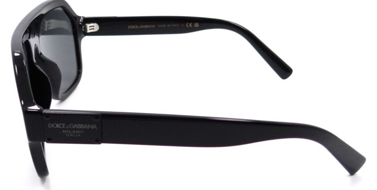 Dolce &amp; Gabbana Sunglasses DG 4433F 501/87 58-16-145 Black / Dark Grey Italy