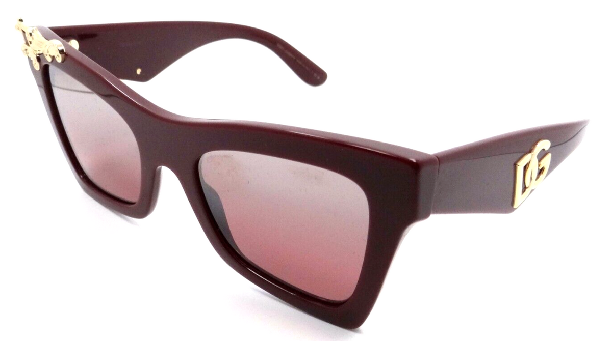 Dolce &amp; Gabbana Sunglasses DG 4434 3091/7E 51-21-145 Bordeaux / Pink Mirror Grad