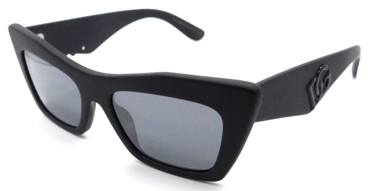 Dolce &amp; Gabbana Sunglasses DG 4435 2525/6G 53-18-145 Matte Black / Grey Mirror