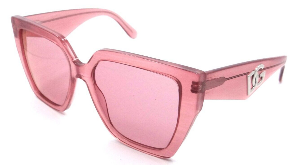Dolce &amp; Gabbana Sunglasses DG 4438 3405/A4 55-17-145 Fleur Pink /Pink Mirror Red