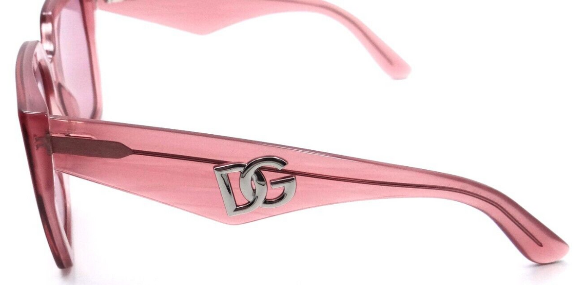 Dolce &amp; Gabbana Sunglasses DG 4438 3405/A4 55-17-145 Fleur Pink /Pink Mirror Red