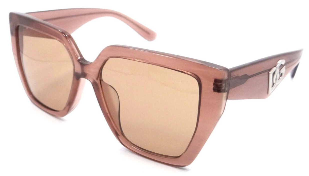 Dolce & Gabbana Sunglasses DG 4438F 3411/3 55-17-145 Fleur Caramel / Dark Brown