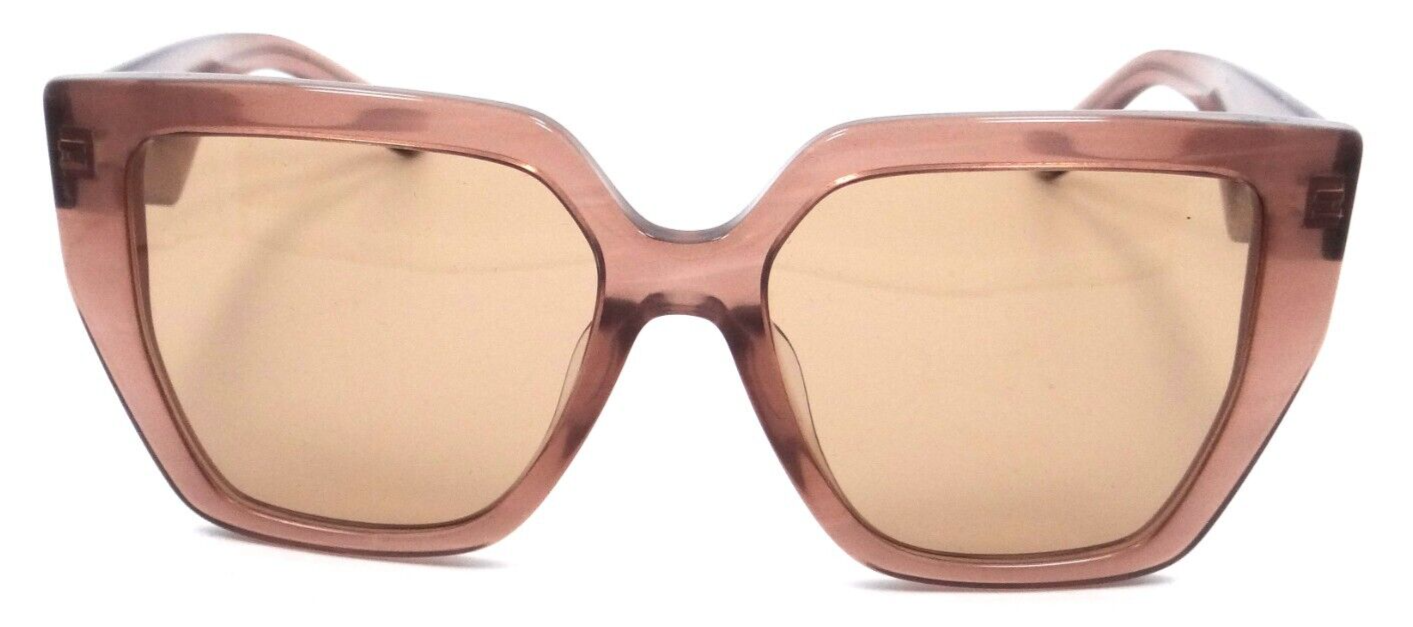 Dolce & Gabbana Sunglasses DG 4438F 3411/3 55-17-145 Fleur Caramel / Dark Brown