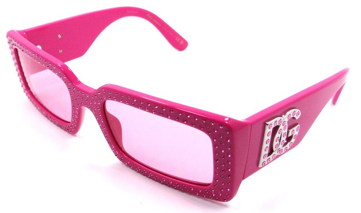 Dolce &amp; Gabbana Sunglasses DG 4447B 3262/84 53-20-140 Fuchsia / Pink Swarovski